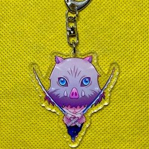 Demon Slayer Kimetsu no Yaiba anime Inosuke boar mask keychain